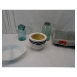 Vintage Blue Jar and Burner