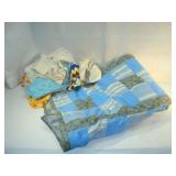 Blue Quilt and Dollies