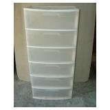 Six Drawer Poly Storage
