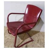 Red Metal Lawn Chair