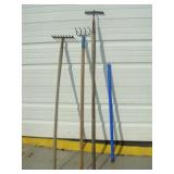 Rakes and a Hoe