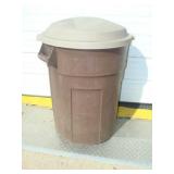 Brown Trash Bin