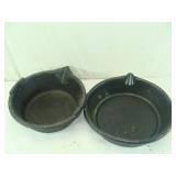 Two Oil Drain Pans