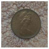 Bronze Tone Elizabeth II New Penny