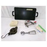 Apple Peeler, Pulley and Pampered Chef Grill
