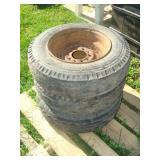 Trailer Tire on 6 Bolt Rims - 7 x 14.5