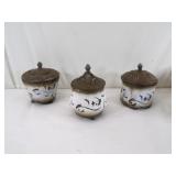 Three matched Burners