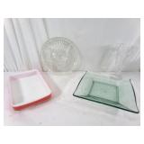 PYREX, Clear Glass and Square Dish