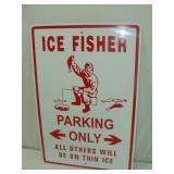 Ice Fisher Sign