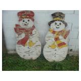 Wooden Snowman Cutouts - needs some paint
