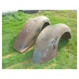 Two Large Antique Fenders