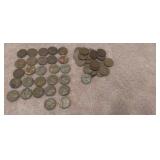 50 Wheat Pennies - C