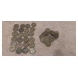 50 Wheat Pennies - B