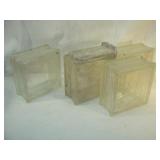 Four 8 x 8 Glass Blocks