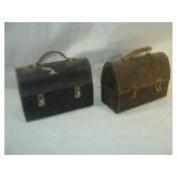 Two Vintage Work Lunch Pails
