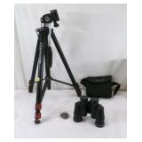 Tripod and Binoculars