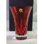 8" Waterford crystal Crimson Lismore vase