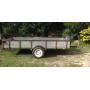 12' x 6' Metal trailer with ramps & Title