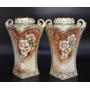 Pair of 12" Imperial Nippon Vases c1891-1921