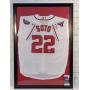 Framed Autographed Juan Soto Washington  Jersey