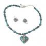 Sterling Silver & Turquoise Necklace & earrings