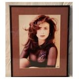 Paula Abdul framed autographed picture