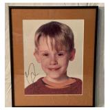 Macaulay Culkin autographed framed photo