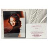 Jessica Alba signed 8 x 10 photo with certificate