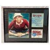 Bob Denver autographed Gilligan display