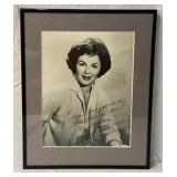 Barbara Hale autographed framed photo