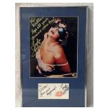 Linda Blair double autograph display