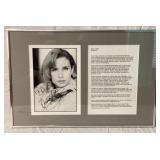 Dana Plato autographed biography display