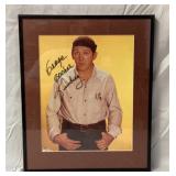 Framed autograph George Goober, Lindsay