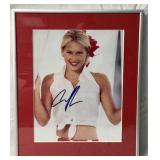 Anna Kournikova autographed framed photo