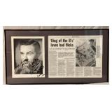 Conrad Brooks autographed display