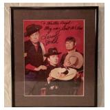 Larry Storch F Troop autographed framed picture