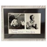 Alan Young Scrooge McDuck autographed picture