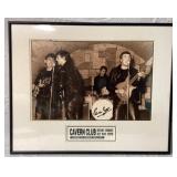 Pete best autographed early Beatles picture
