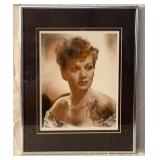 Lucille Ball autographed frame picture