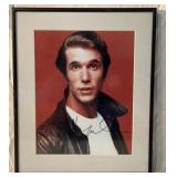 Henry Winkler autographed framed picture
