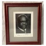 Clarence Thomas signed, framed photo