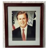 George W Bush signed framed photo