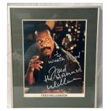 Fred Williamson autographed framed photo