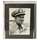 Charlton Heston autographed framed photo