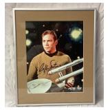 William Shatner Captain Kirk framed autograph
