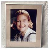 Young Drew Barrymore autograph frames picture