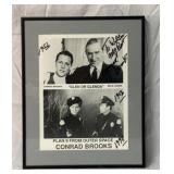 Conrad Brooks autographed framed pictures