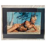 Lisa Stahl autographed framed picture