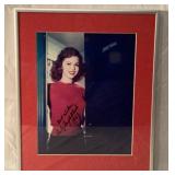 Shirley Temple autographed framed pic
