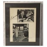 Fred Macmurry autograph framed